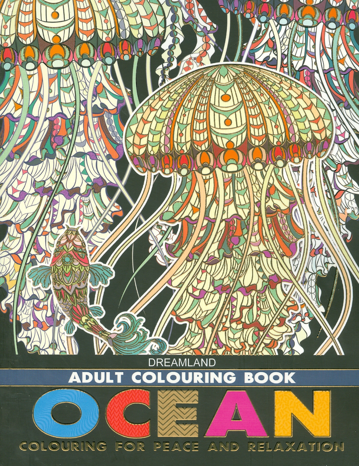 Ocean - Adults Colouring Book (Sách Tô Màu: Đại Dương)