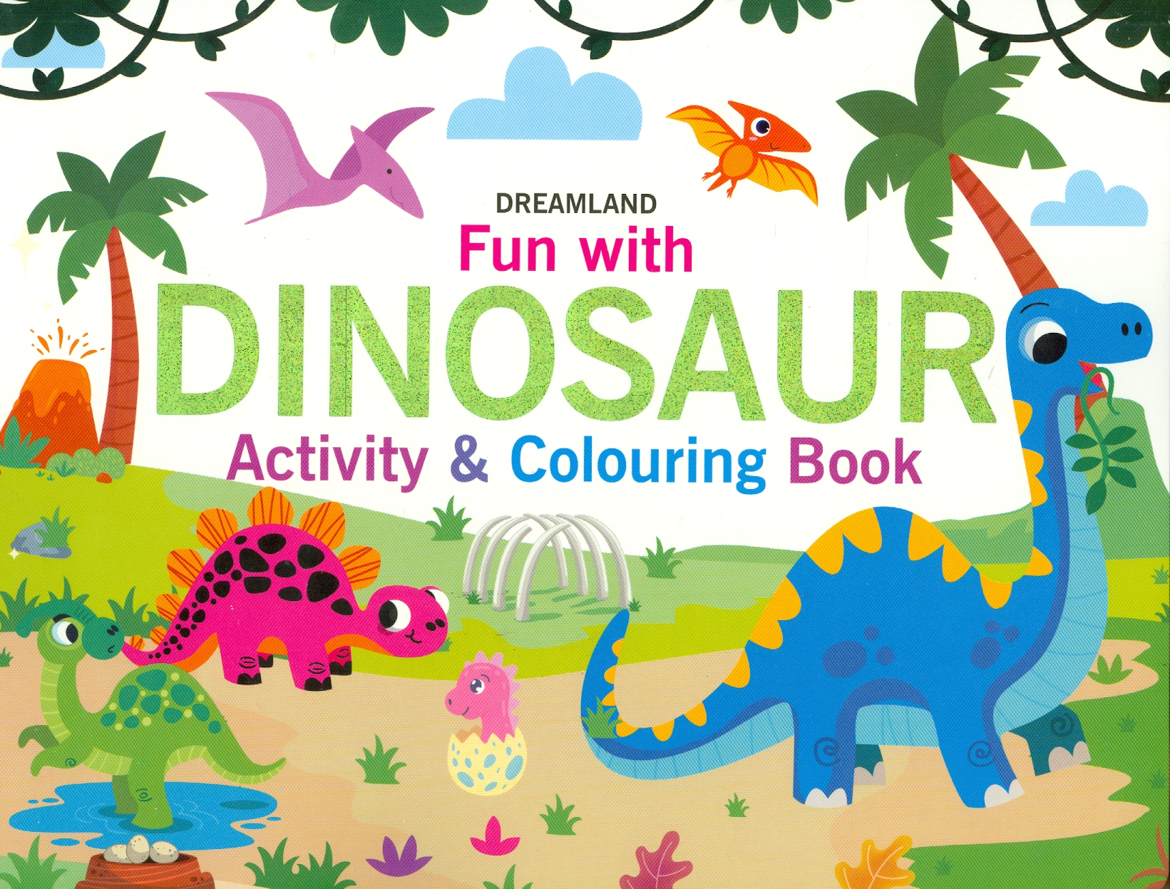 Fun With Dinosaur - Activity And Colouring Book (Sách Tô Màu - Vui Cùng Khủng Long )